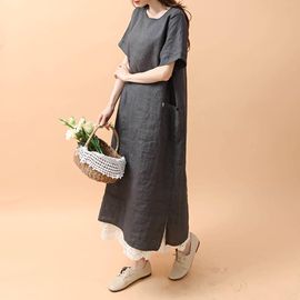 [Natural Garden] MADE N Sand Pocket Linen Dress_High-quality material, linen material, practical side pocket_ Made in KOREA